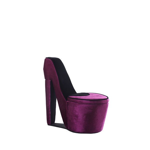 Black high store heel chair